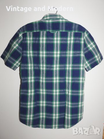 Superdry Карирана мъжка риза къс ръкав S/M (КАТО НОВА), снимка 5 - Ризи - 34209951