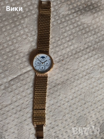 Рядък  унисекс часовник Jean D'eve с троен календар с лунни фази , снимка 4 - Мъжки - 54031995