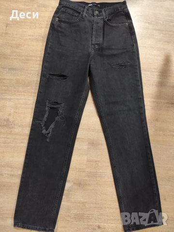 готини дънки на Zara с висока талия, снимка 1