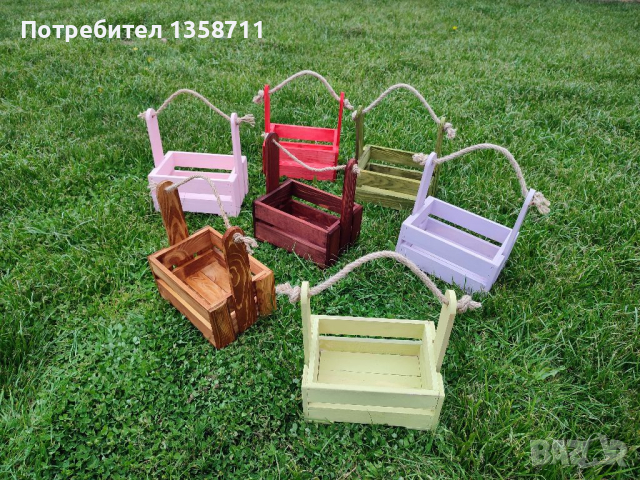 Цветни щайги , снимка 3 - Декорация за дома - 36502101