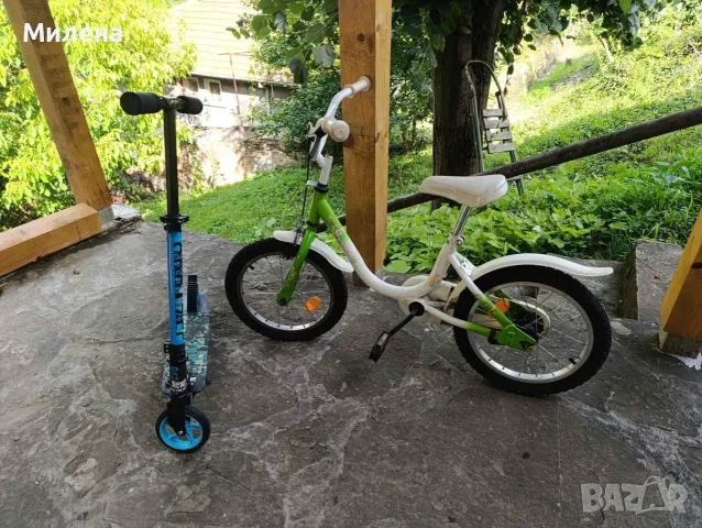 Комплект велосипед и тротинетка, снимка 2 - Велосипеди - 55991249