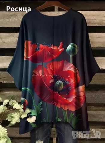 Дамски блузон туника размер 3ХЛ, снимка 2 - Туники - 51911310