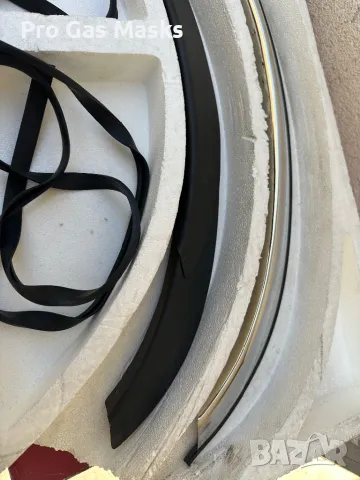 Ново 4 броя BMW 3 части Вежди Калници Защита и облицовка на калниците. Изработени от месинг хромиран, снимка 6 - Автомобили и джипове - 47656407