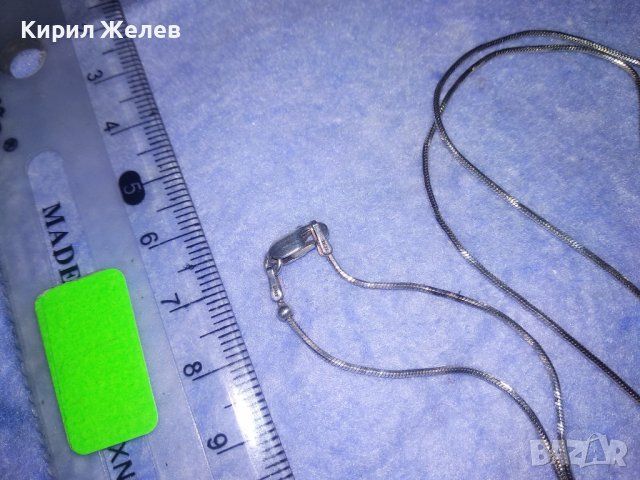 ЕФИРНО ДЕЛИКАТНО ИТАЛИАНСКО СРЕБЪРНО КОЛИЕ СРЕБРО 925 с РОДИЕВО ПОКРИТИЕ 36122, снимка 12 - Колиета, медальони, синджири - 39666738