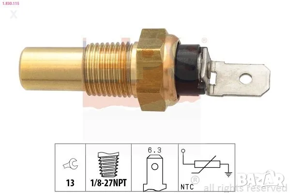 1.830.115 EPS ТЕМПЕРАТУРЕН ДАТЧИК FORD Sierra Mk1 / FORD Ranger Mk2 / SUZUKI Grand Vitara I SUV     