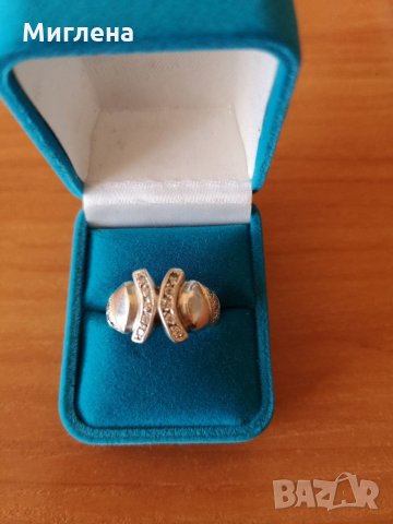 Сребърен пръстен с цирконий 925, снимка 1 - Пръстени - 34869744