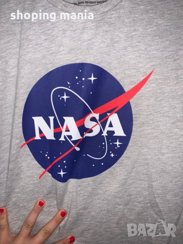 NASA нова с етикет мъжка тениска хл