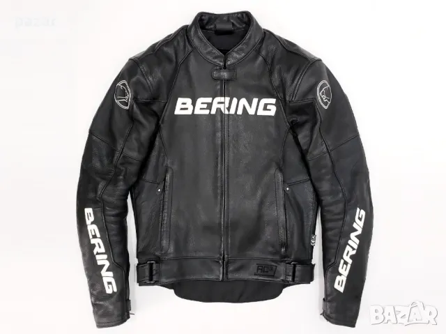 BERING Беринг Кожено Мото Яке с Протектори Естествена Кожа S-M