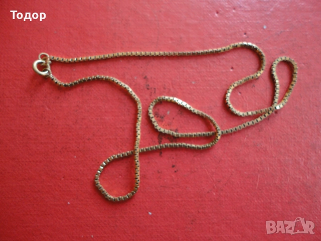 Позлатена верижка колие Amerik FBM 8, снимка 4 - Колиета, медальони, синджири - 53051164