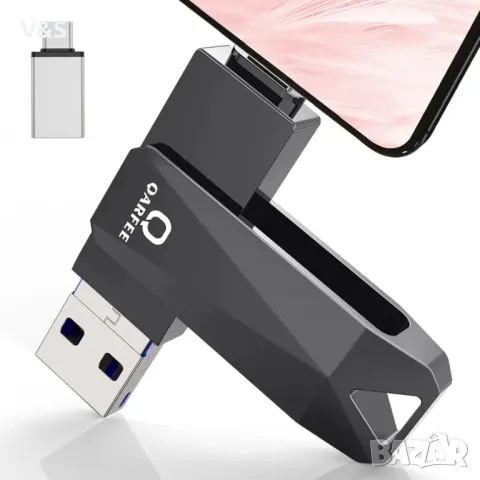 128 GB USB стик за телефон 4 в 1 Memory Stick Разширение на външна памет USB 3.0 Mass Storage Memory, снимка 3 - USB Flash памети - 47873254