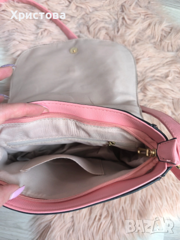 Нова! Чанта в розово - 7 Е, снимка 4 - Чанти - 53939299