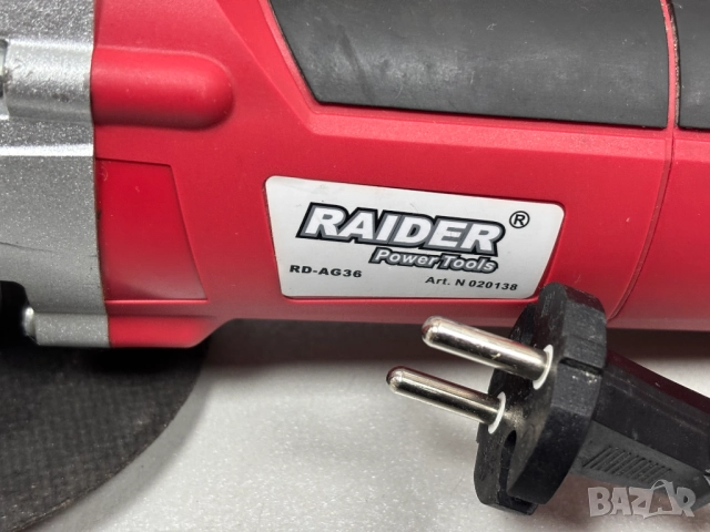 Електрически Ъглошлайф Raider RD-AG36, 850 W, ф 125 мм, снимка 2 - Ъглошлайфи - 52974664