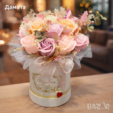 Чантички и декорации с рози от пластичен сапун, снимка 14 - Декорация за дома - 48848502