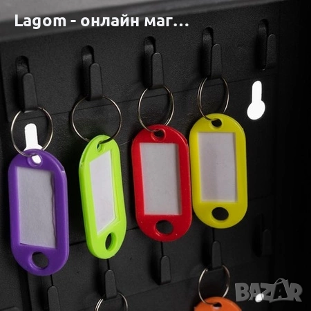 Шкаф за ключове с вкл. ключодържатели, здрава стомана, стенен монтаж Malatec, снимка 7 - Кутии за съхранение - 52561778