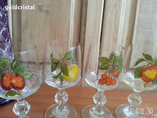 Стъклени чаши , снимка 6 - Антикварни и старинни предмети - 37761465