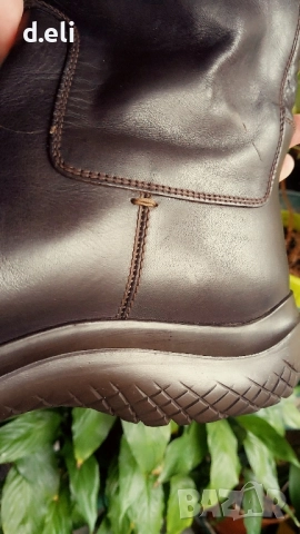 PRADA Original Size 41 100% Кожа Unisex   Страхотни ботуши, снимка 5 - Дамски ботуши - 51614159