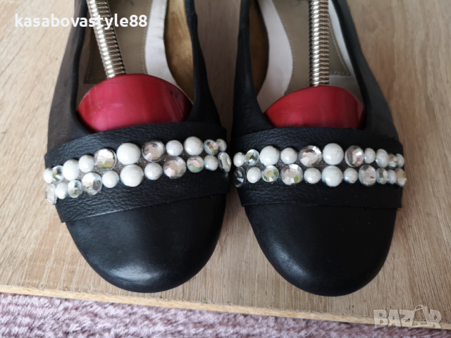 Балерини Rieker 37.5 н. Естествена кожа , снимка 4 - Дамски ежедневни обувки - 36380899