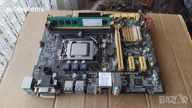 Дънна платка Asus B85M-G Socket LGA1150 CPU+FAN, снимка 2 - Дънни платки - 50850291
