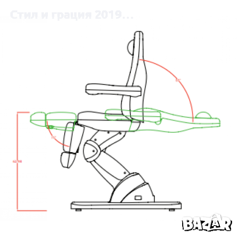 Стол за педикюр Cubo (5 мотора) - тъмно сив/бял, снимка 9 - Педикюр и маникюр - 44515812