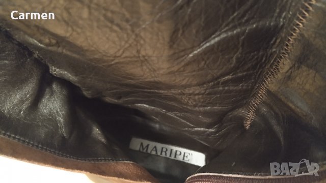 Maripé италиански ботуши от естествена кожа /набук, снимка 8 - Дамски ботуши - 31277805