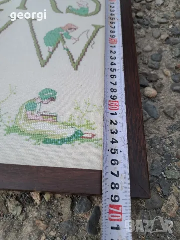 гоблен с азбуката на латиница, снимка 10 - Гоблени - 47720345
