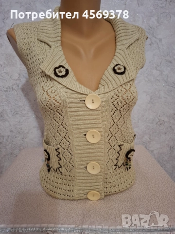 Луксозен Дамски Елек, снимка 7 - Елеци - 51487463