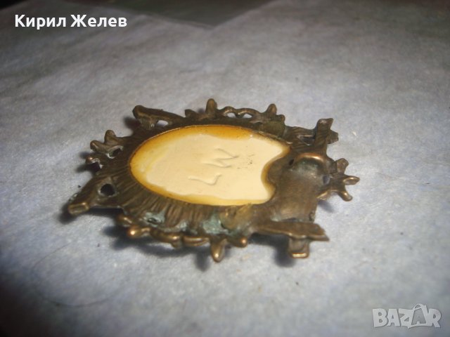 РАЗКОШЕН АВТОРСКИ РЕТРО - АР ДЕКО БРОНЗОВ МЕДАЛЬОН УНИКАТ с ИНИЦИАЛИ на ХУДОЖНИКА 31385, снимка 10 - Колиета, медальони, синджири - 38035117