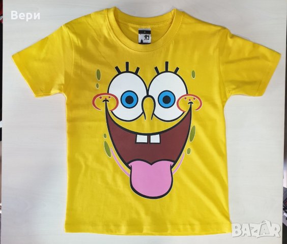 Нова детска тениска с дигитален печат Спондж боб, снимка 8 - Детски тениски и потници - 29102270