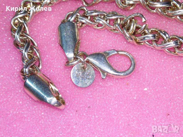 КРАСИВА ВИНТИДЖ АРТ МОДЕЛ СРЕБЪРНА ГРИВНА СРЕБРО 925 РЯДКА ПЛЕТКА 43248, снимка 10 - Гривни - 44390425