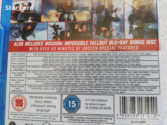 Колекция "Мисията невъзможна" 1-6 на BluRay - чисто нова, снимка 3 - Blu-Ray филми - 29336611