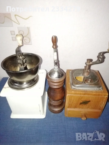 Стари ръчни кафемелачки, немски мелници за кафе, снимка 9 - Антикварни и старинни предмети - 53137126