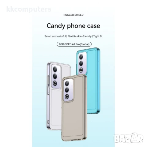 Oppo A80 5G / A3 Pro 5G Силиконов Калъф Transparent /TPU и Протектор, снимка 6 - Калъфи, кейсове - 50738904