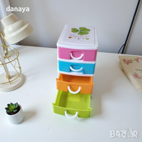 6322 Мини органайзер за бюро с 4 чекмеджета, снимка 5 - Органайзери - 53076674