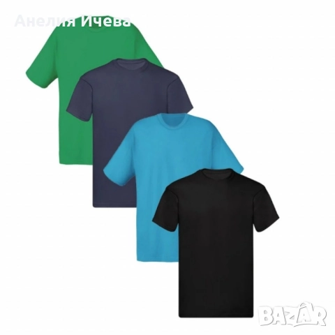 Мъжки тениски 100% памук-8 цвята .Плащаш 4 и получаваш 4 подарък , снимка 3 - Тениски - 51850258