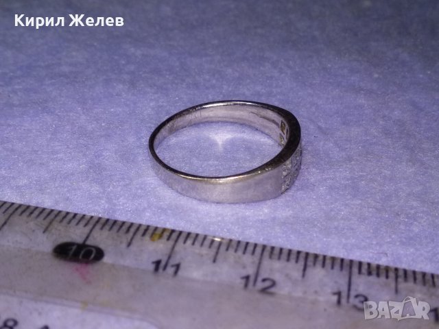 СКЪПОЦЕНЕН СРЕБЪРЕН ФешънАРТ ПРЪСТЕН РОДИРАНО СРЕБРО 925 сЛАБОРАТОРЕН МОЙСАНИТ 2камъка ЛИПСВАТ 39720, снимка 9 - Пръстени - 42843866