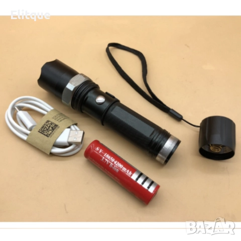 Фокусиращ LED фенер  с мащабиране и дълга втора лампа 15W FL33