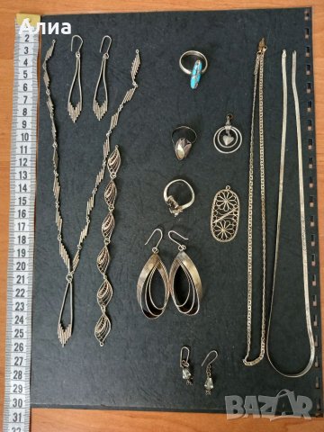 Сребърни бижута, снимка 3 - Бижутерийни комплекти - 33683470