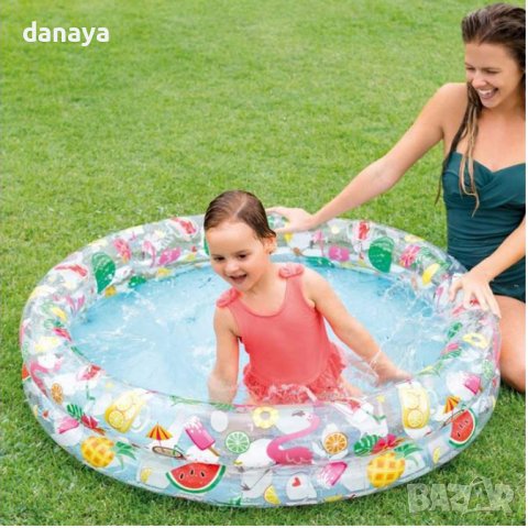 2887 Детски надуваем басейн с топка и пояс Intex, снимка 3 - Надуваеми играчки - 36883675