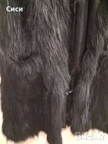Дамски дълъг елек ест косъм, снимка 4 - Елеци - 52990082