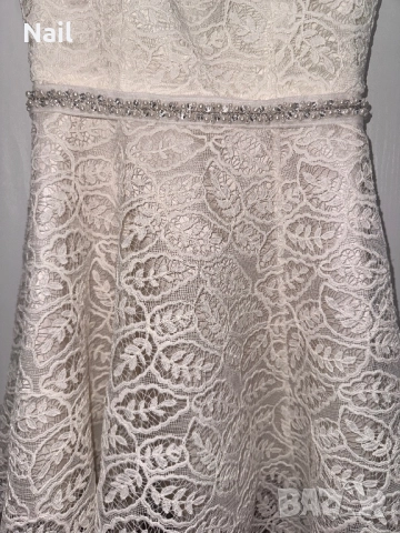 Официална рокля AVIN от дантела с перли и камъни, снимка 10 - Рокли - 51643217