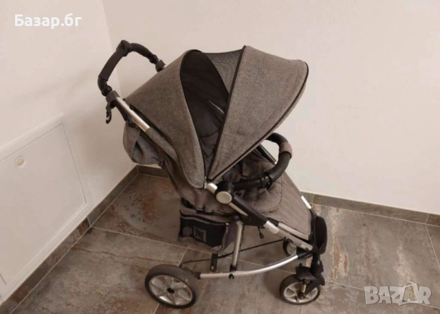 Лятна количка с кош за новородено , снимка 4 - Детски колички - 54071838
