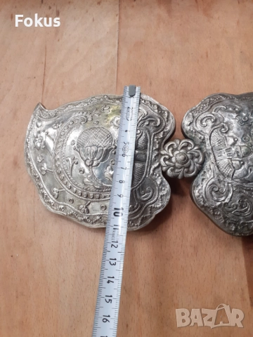 Голяма стара автентична възрожденска пафта пафти чапрази, снимка 6 - Антикварни и старинни предмети - 52041710