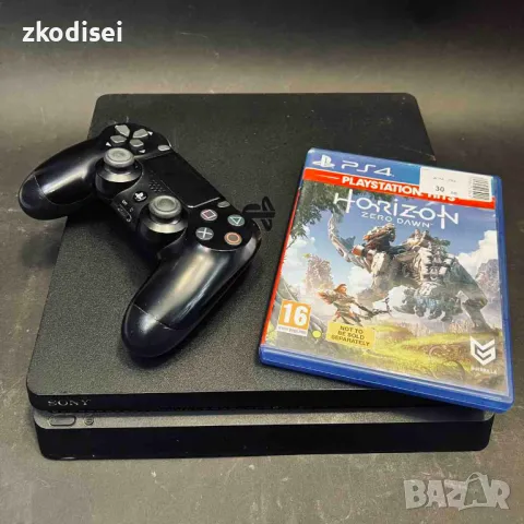 Конзола SONY - PS4 SLIM с 1бр. джойстик и 1бр. игра