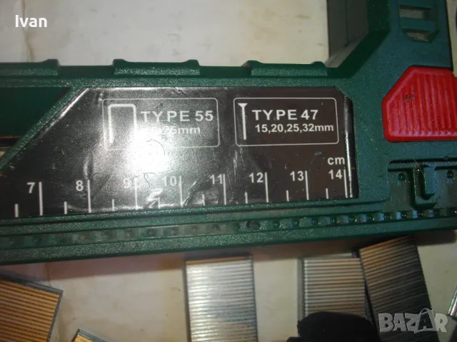 15-32мм Голям Немски BOCHUM Germany 2007г. Дърводелски Комбиниран Тапицерски ТАКЕР Parkside PET 25C, снимка 10 - Други инструменти - 47458115