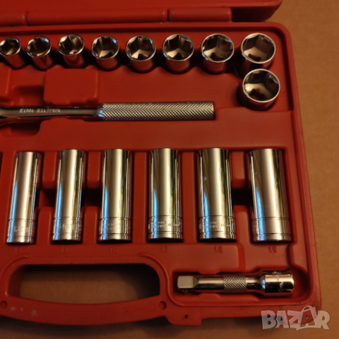 K INTERNATIONAL TOOLS 3/8 drive гедоре /гидория 26части къси дълги вложки камъни комплект, снимка 5 - Гедорета - 52915024