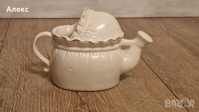 Порцеланова лейка, вазичка в стил шаби шик., снимка 4 - Аксесоари за кухня - 39480818