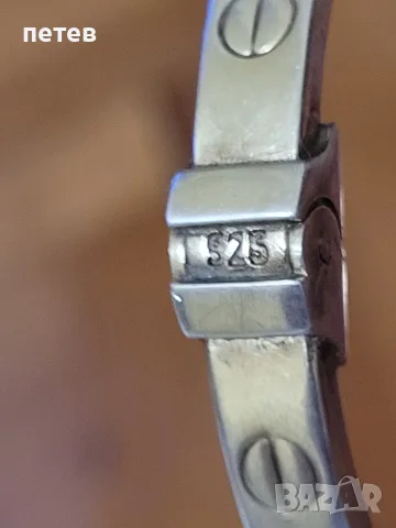 сребърна гривна Cartier.Cartier. сребърна гривна., снимка 8 - Антикварни и старинни предмети - 56075365