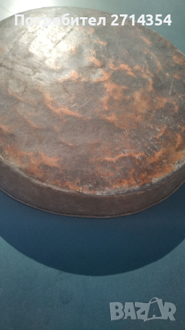 Стара медна тава , снимка 2 - Антикварни и старинни предмети - 44610592
