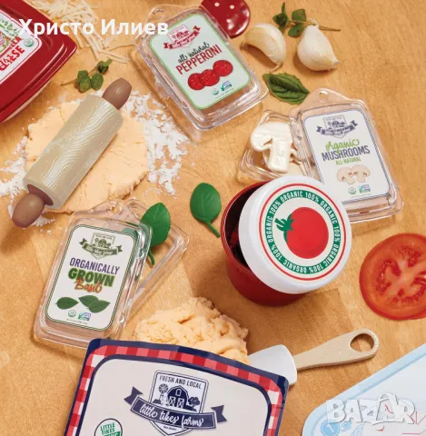 Пицарка с аксесоари и кинетичен пясък игрален комплект за готвене на пица Little Tikes, снимка 8 - Образователни игри - 48708806