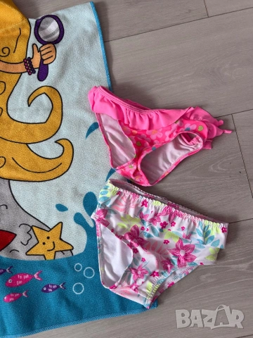 Плажна хавлия за дете тип пончи и 2бр бански долнища, снимка 3 - Хавлии и халати - 54042434